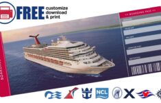 Free Printable Cruise Ticket The Muster Station