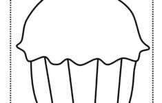 Free Printable Cupcake Template free Instant PDF Download