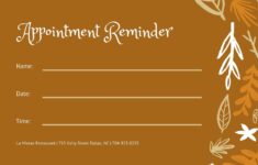 Free Printable Customizable Appointment Card Templates Canva