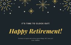 Free Printable Customizable Retirement Card Templates Canva