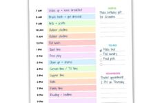 Free Printable Daily Weekly Summer Schedule For Kids Bonus Summer Bucket List The Craft at Home Family