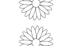 Free Printable Daisy Templates Daisy Shape Flower PDFs