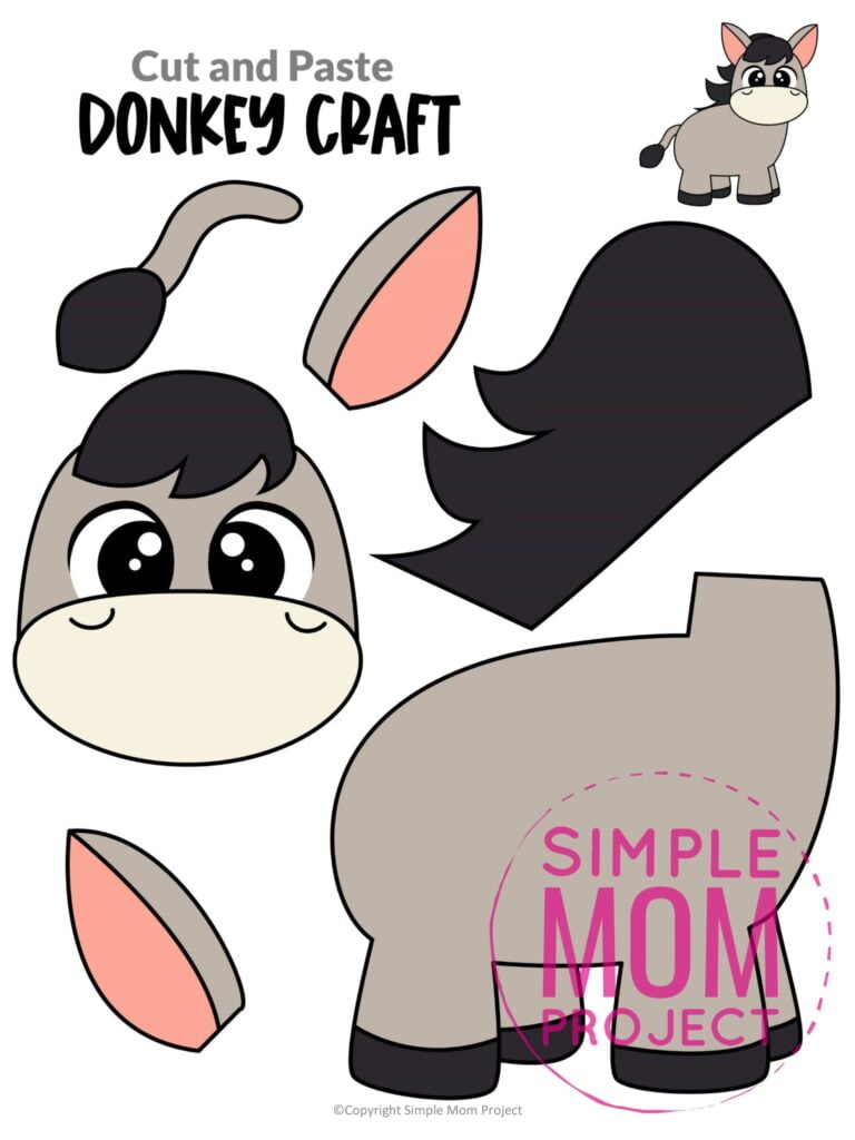 free-printable-donkey-craft-template-simple-mom-project-free-printable