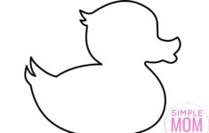 Free Printable Duck Template Duck Crafts Easy Preschool Crafts Toddler Art Projects