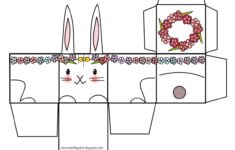 Free Printable Easter Bunny Box Ausdruckbare DIY Box Freebie