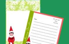 Free Printable Elf On The Shelf Letter Templates Lil Tigers