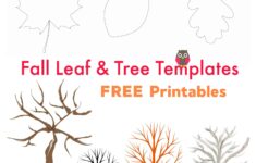 Free Printable Fall Leaf And Tree Templates Emma Owl