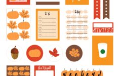 Free Printable Fall Planner Stickers Finding The Wardrobe
