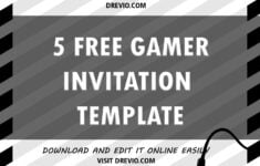 Free Printable Gamer Invitation Templates Free Printable Games Free Printable Birthday Invitations Printable Birthday Invitations