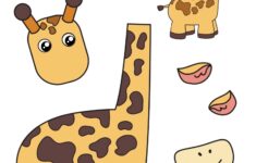 Free Printable Giraffe Craft Template Giraffe Crafts Safari Animal Crafts Zoo Animal Crafts