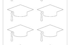 Free Printable Graduation Cap Template 2 Sizes Pjs And Paint