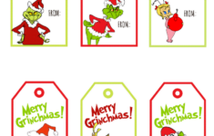 Free Printable Grinch Christmas Gift Tags Baking You Happier