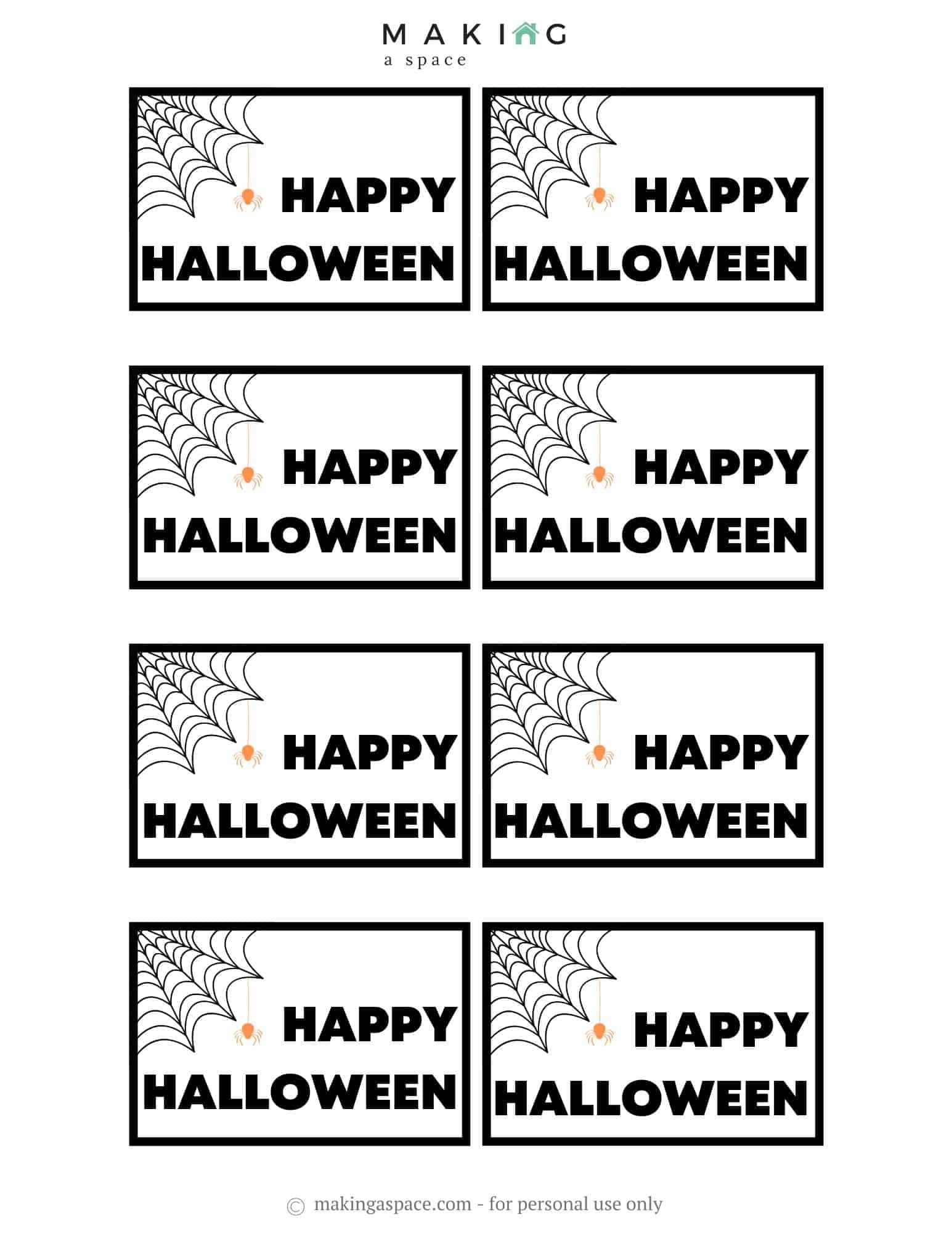 Free Printable Printable Halloween Tags Free Printable