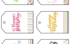 Free Printable Happy Birthday Gift Tags Sarah Titus