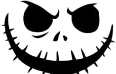 Free Printable Jack Skellington Facestencils And Templates