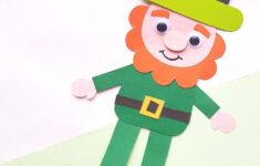 Free Printable Leprechaun Template Easy St Patrick s Day Paper Craft Party Bright