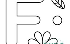 Free Printable Letter F Craft Template Simple Mom Project