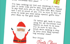 Free Printable Letter From Santa Hey Let s Make Stuff