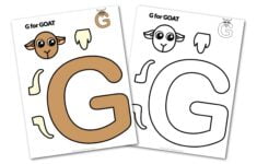 Free Printable Letter G Craft Template Simple Mom Project