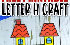 Free Printable Letter H Craft Template Simple Mom Project