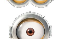 Free Printable Minions Eyes Ojos De Minions Cosas De Minion Fiesta De Minions Decoracion