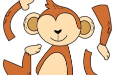 Free Printable Monkey Craft Template Monkey Crafts Safari Animal Crafts Zoo Animal Crafts
