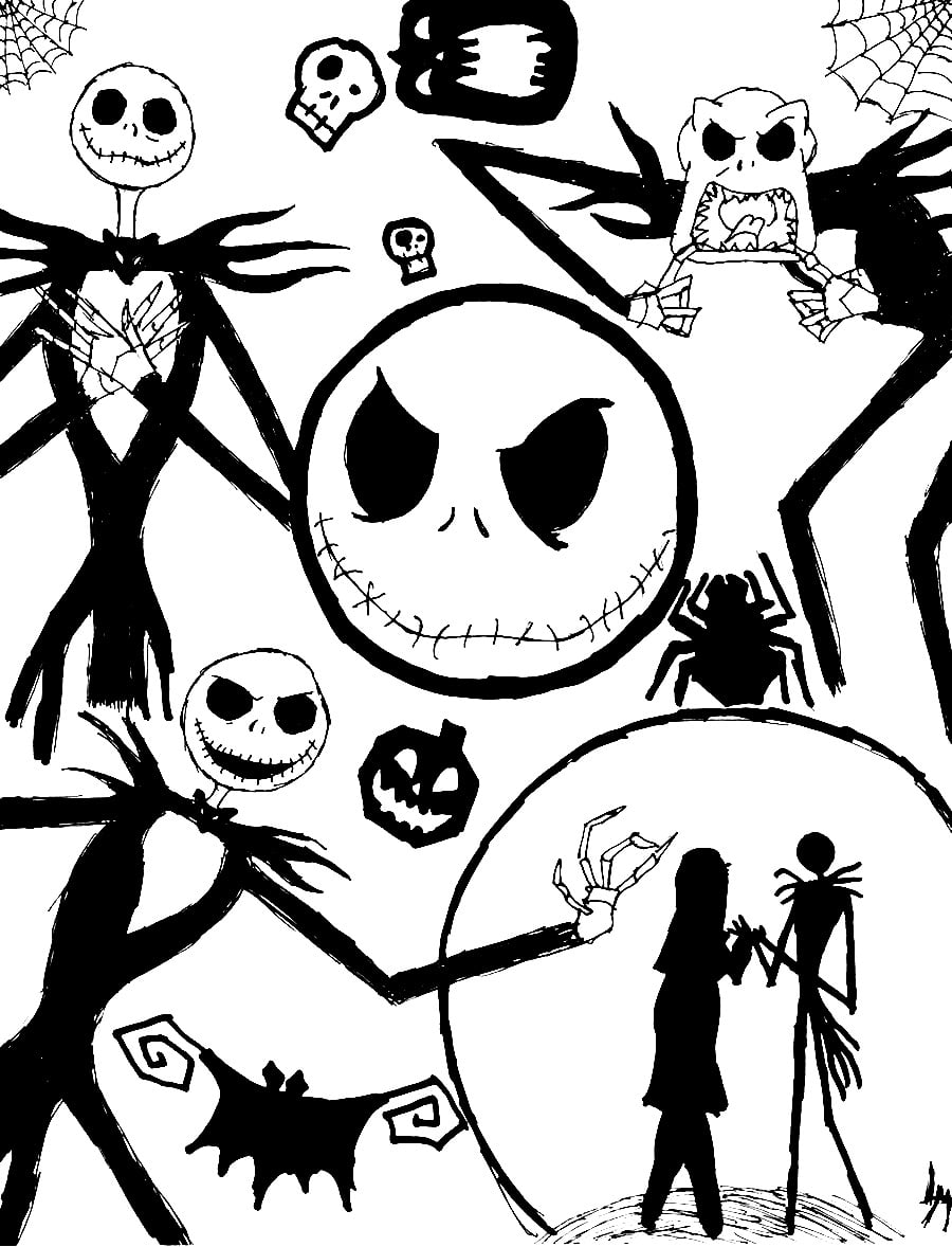 Free Printable Nightmare Before Christmas Stencil Free Printable