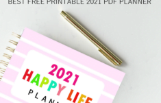 FREE Printable Planner 2021 PDF 50 Best Organizers For A Happy Life