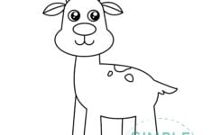 Free Printable Reindeer Template Simple Mom Project