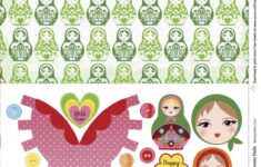 Free Printable Russian Doll Papers From Papercraft Inspirations 162 Papercraft Inspirations Free Scrapbook Paper Paper Crafts Russian Doll