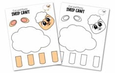 Free Printable Sheep Craft Template Simple Mom Project