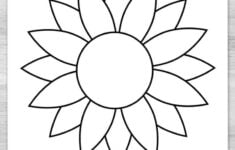 Free Printable Sunflower Template Daily Printables