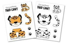 Free Printable Tiger Craft Template Simple Mom Project