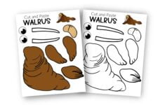 Free Printable Walrus Craft For Kids Simple Mom Project