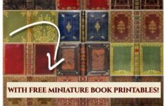 FREE Printables Make Your Own Miniature Books In 1 12 Scale Lady Miniac Mini Books Diy Miniature Books Diy Dollhouse Books