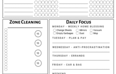 FREE PRINTABLES The Secret Slob In 2022 Weekly Cleaning Schedule Weekly Cleaning Cleaning Schedule