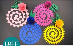 Free Rolled Flower SVG Templates Creative Vector Studio