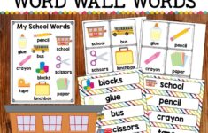 Free School Word Wall Cards Pre K Printable Fun