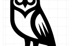 Free Simple Barn Owl Stencil Stencil Printables Kidadl