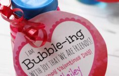 Free Valentines With Bubbles Printable For Kids