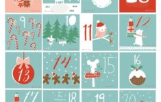 Fresh Free Printable Advent Calendar Template Free Printable Calendar Monthly Calendario De Adviento Calendarios De Adviento De Navidad Calendario Navidad