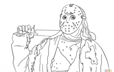 Friday The 13th Jason Coloring Page Free Printable Coloring Pages