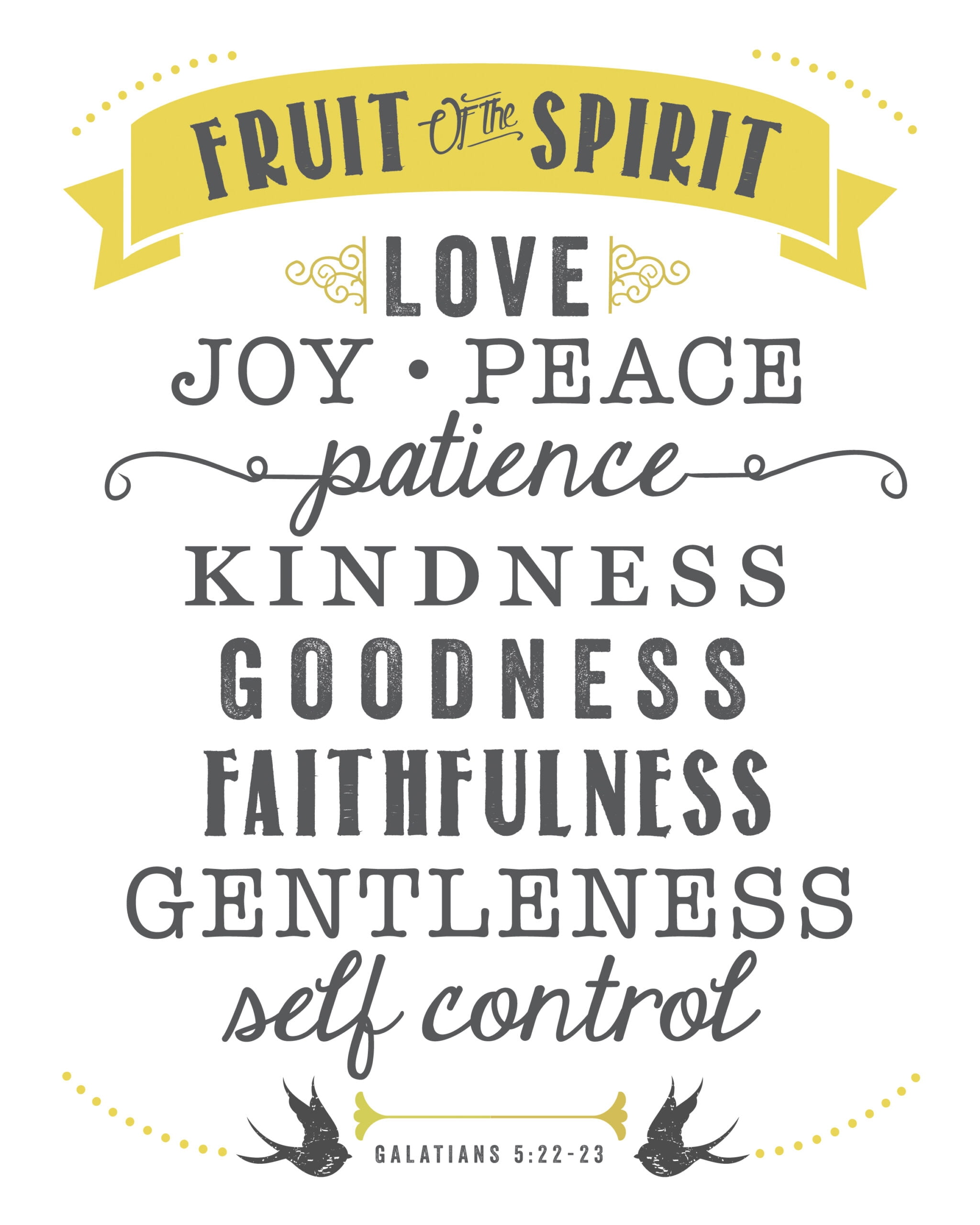 Fruits Of The Spirit Printable Pdf Free Printable