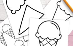 Fun Ice Cream Cone Templates For Crafts Coloring