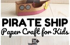 Fun Paper Pirate Ship Craft For Kids Look We re Learning