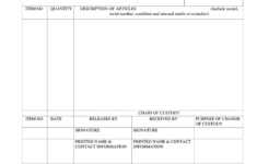 General Chain Of Custody Form Fill Online Printable Fillable Blank PdfFiller