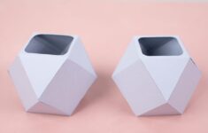 Geometric Paper Vases