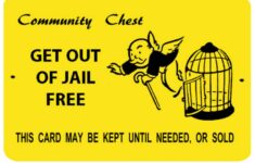 Get Out Of Jail Free Card METAL 0 45mm Thick Logo FREE Etsy