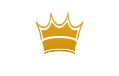 Golden Crown Template Royalty Free Vector Image