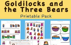 Goldilocks And The Three Bears Printable Pack Fun With Mama